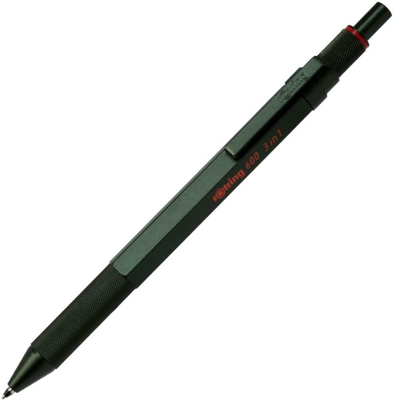Rotring Multi Pen Camouflage Green 600 3 in 1 2159368 Mechanical Pencil Fine Writing Stationery German Drafting Pen Professional Ballpoint Pen - Image 1